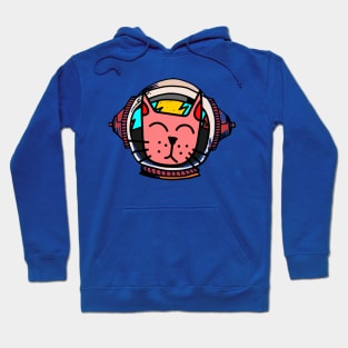 Astronaut cat doodle art illustration Hoodie